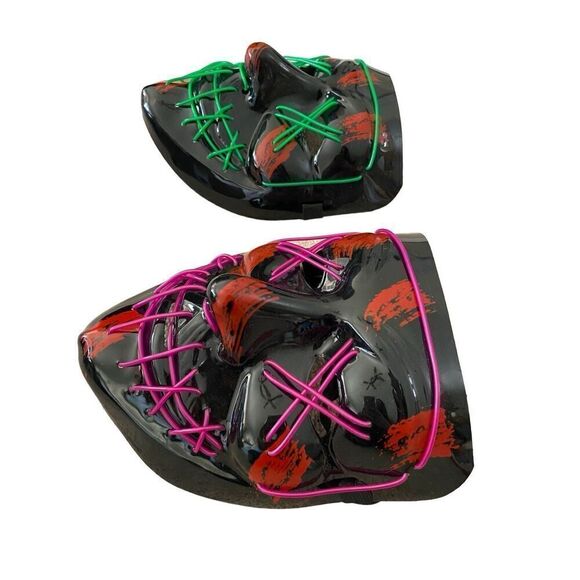 Lot Of 2 Halloween Masks Dressup Cosplay Costume Horror Spooky Dress Up - Picture 11 of 15